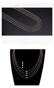 Detail showing 2mm gold and silver stainless steel flat O-chain necklace sizes