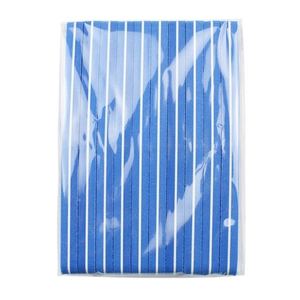 Bulk pack of 100/180 grit blue sponge nail buffers in clear plastic packaging