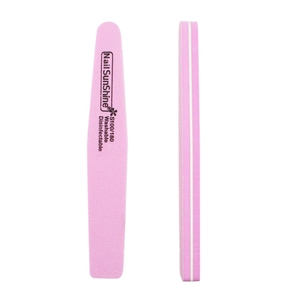 Pink double-sided 100/180 grit diamond nail file for professional manicure and shaping