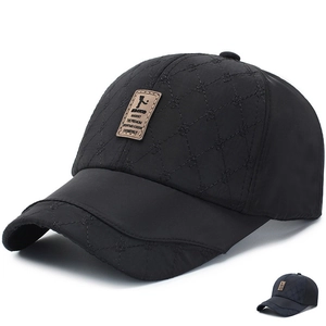 Casquette De Baseball Matelassée Pour Hommes Et Femmes Motif Diamant Polyester Protection Solaire Boucle Réglable Sport