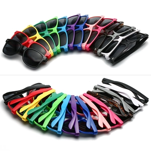 Retro Wayfarer sunglasses collection in multiple colors with UV protection lenses