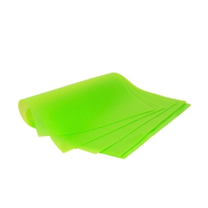 Green honeycomb texture cabinet liner set of 4, washable and trimmable mats for drawers