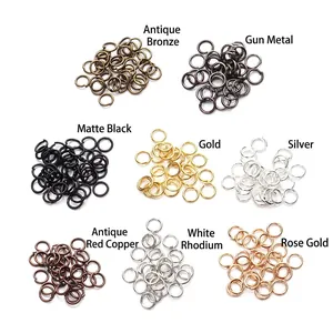 Metal Jump Rings Open Connectors DIY Jewelry Making Necklace Bracelet Earring Multi Color Plated Iron Accessory