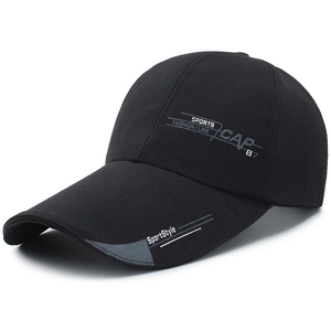 Berretto da Baseball Casual in Misto Cotone per Uomo Donna Protezione Solare Esterna Cappello da Pesca Stampa Lettere Regolabile