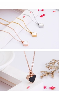 Three-tone heart urn pendants in silver, gold and rose gold for memorial necklaces