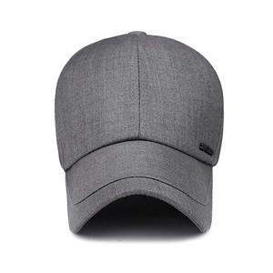 Classic mid-grey baseball cap with curved brim and SPORTS tag for casual outdoor activities