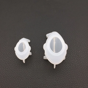 Set of two semi-transparent silicone whale molds for resin and aromatherapy plaster DIY