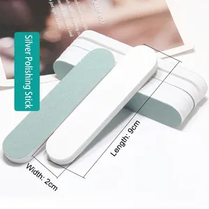 Double-sided 9cm silver jewelry polishing stick for cleaning and brightening metals
