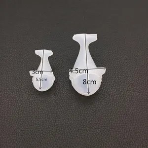 DIY whale silicone mold for resin casting and aroma stone crafts in two sizes