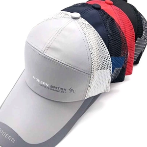 Close-up of breathable mesh panels and high-quality quick-dry fabric on sports caps