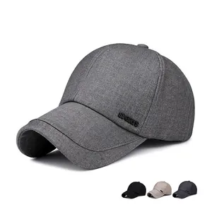 Baseball Cap Cotton Adjustable Metal Buckle Sports Letter Embroidery Sun Protection Casual Outdoor Hat For Men