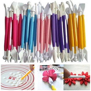 Fondant Cake Decorating Tools Plastic Double Ended Modeling Pens Clay Sculpting DIY Craft Hobby Supplies Multipurpose