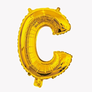 32-inch gold letter C foil balloon for birthday party and wedding decorations