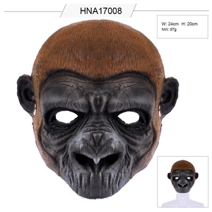 Realistic gorilla monkey mask made of PU foam for Halloween and carnival parties