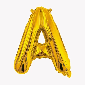 32-inch gold letter A foil balloon for birthday and wedding party decorations