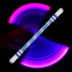 Luminous spinning pen with LED lights and balanced weights for pro tricks and spinning