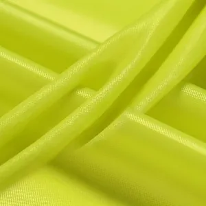 Neon green bedside storage organizer made of durable diamond patterned nylon fabric
