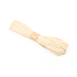 Eco-friendly beige raffia paper ribbon roll for DIY craft weaving and gift wrapping