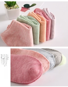 Detailed macro view of macaron colored cotton socks showing fine knitted texture and seams