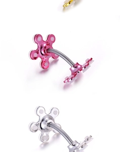 Star-shaped suction cup phone holders with flexible metal hoses in gold, pink, and silver