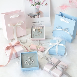 Modern Minimalist Square Paper Jewelry Gift Box And Handbag Combination Multi Color Storage Box For Necklace Earring Ring Jewelry Packaging