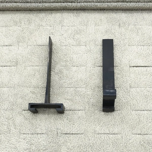 Black plastic headband bracket accessories with T-shape and L-shape connector parts