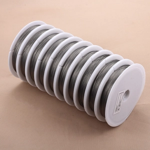 Stainless Steel Beading Wire For DIY Jewelry Making Plastic Coated Flexible Metal Cord For Necklace Bracelet