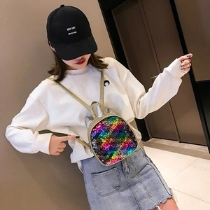 Kids sequin mini backpack colorful cute unicorn small bag for children daily wear outdoor travel