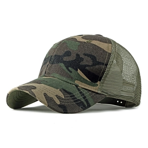 Camouflage Baseball Cap Breathable Mesh Trucker Hat Adjustable Snapback Outdoor Sun Protection For Men Women Sport