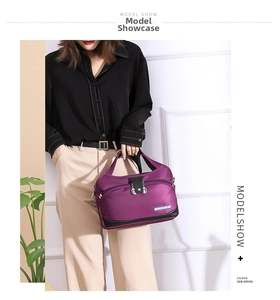 Women large capacity nylon oxford shoulder crossbody handbag casual tote bag for daily use