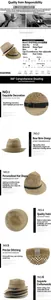 Détail macro du tissage en paille de papier et de la bande anti-sueur du chapeau jazz