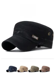 Detail of washed cotton cadet hat featuring side metal eyelets and a SPORT woven label