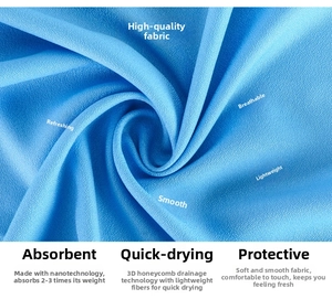 Macro shot of 3D honeycomb fabric texture showing breathable and quick-drying microfiber