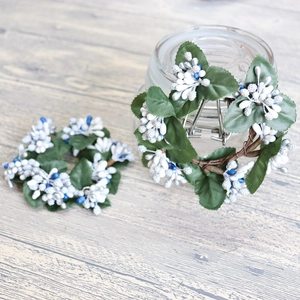 Artificial Candle Ring Wreath Satin Leaves Stone Powder Berries Christmas Home Table Decoration Nordic Style Simulation