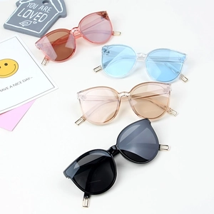 Kids Sunglasses Fashion Cat Eye Large Frame PC Resin UV400 Protection Colorful Eyewear For Boys Girls Outdoor