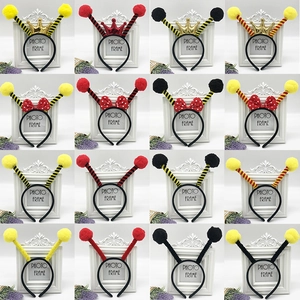 Collection of 16 creative party headbands featuring bee and ladybug antenna designs