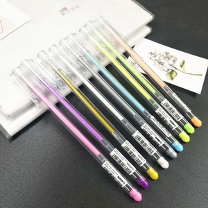 Pastel Gel Pens High Gloss Colorful Plastic Shell For DIY Journaling Scrapbooking Office Stationery Writing Fine Point