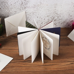 Elegant Christmas card set with gold stamping and matching envelopes in various colors