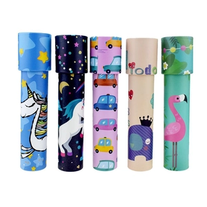 Classic Paper Kaleidoscope Educational Toy For Kids Colorful Cartoon Patterns Science Discovery Gift Rotating Optical Prism