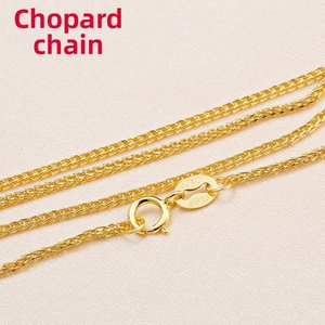 Macro shot of 925 sterling silver Chopin chain with spring clasp and Italy hallmark