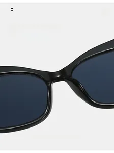 Close-up of comfortable integrated nose pads on black frame sunglasses for smooth fit