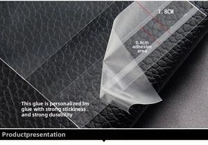Close-up of double-sided adhesive tape with 1.8cm total width and 0.8cm glue zone
