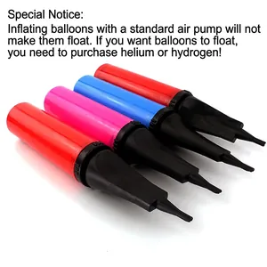 Pompa manuale per palloncini in plastica multicolore per palloncini in lattice e foil