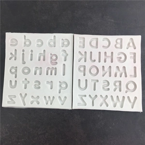 Uppercase and lowercase alphabet silicone molds for fondant cake decoration and crafts