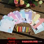 Detail of 3-inch cartoon paper photo frame set with mini wooden clips and jute rope