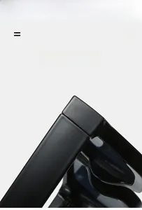 Detail of premium thick matte frame sunglasses featuring flexible hinge and texture material
