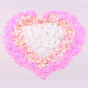 Artificial Rose Petals Satin Like Fabric Romantic Flower Decoration For Wedding Birthday Party Proposal DIY Craft Supplies