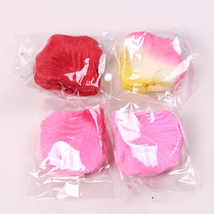 Artificial rose petals in red and pink colors for wedding party and event decoration