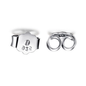 S925 sterling silver 5mm butterfly earring backs replacements for studs and diy jewelry