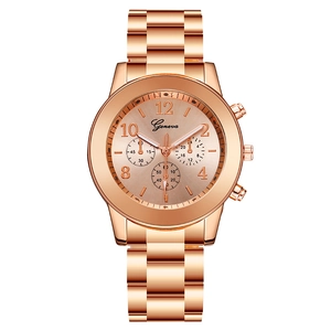 Fashion Women Quartz Watch Alloy Case Stainless Steel Band Decorative Dial Elegant Luxury Style Wristwatch